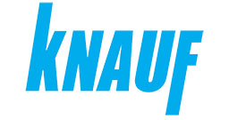 Logo von Knauf in blauer Schrift